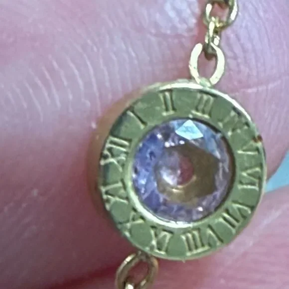 Nordstrom Gold Necklace with Gem Details - Picture 7 of 7